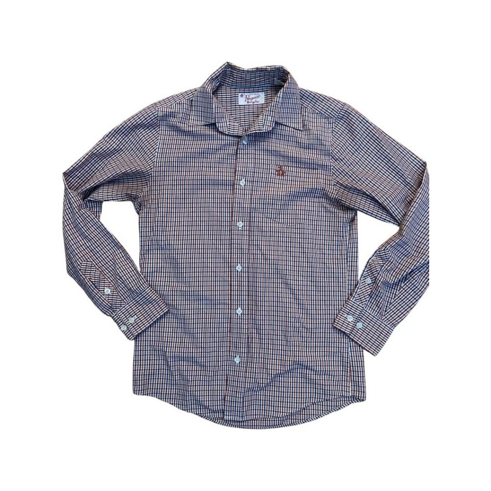 An Original Penguin by Munsingwear Long Sleeve Cotton, Button Down Shirt Small